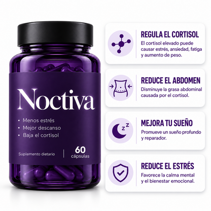 Noctiva® - Reducí el estrés, bajá el cortisol y descansa mejor.