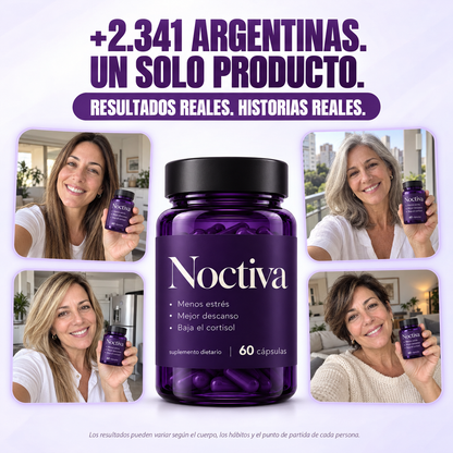 Noctiva® - Reducí el estrés, bajá el cortisol y descansa mejor.
